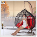 Customized Leisure Rattan Egg Shaped Garden Living room Swing Chair